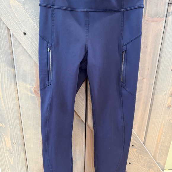 Athleta Pants - Athleta Rainer Tights size XS Women’s Navy Blue Side Zip Pockets Bundle and Save
